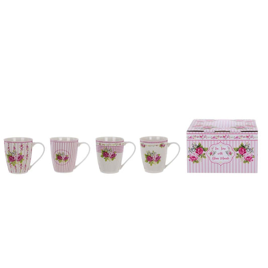 Set 4 Mug Rose