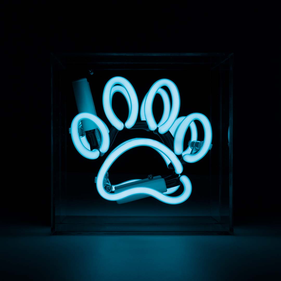'Paw Mini' Glass Neon