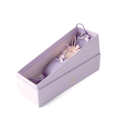 Scatola con Cuscinetti Viola Profumati