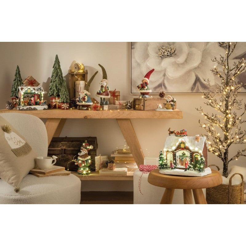 Gnomo Giubba Blu con LED