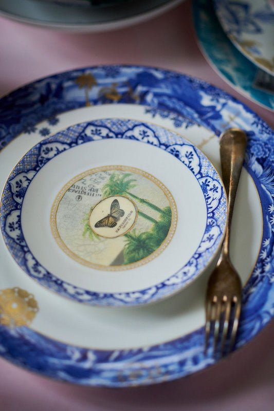 Set da 6 Piattini Dessert Heritage Butterfly