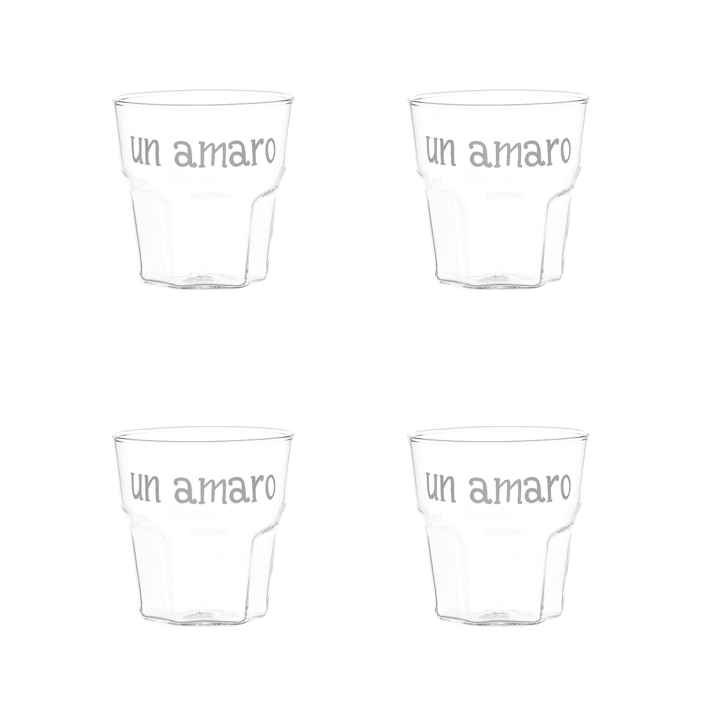 Set 4 Bicchierini Un Amaro