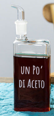 Set Bottiglie Olio Quanto Basta e Un Po' di Aceto