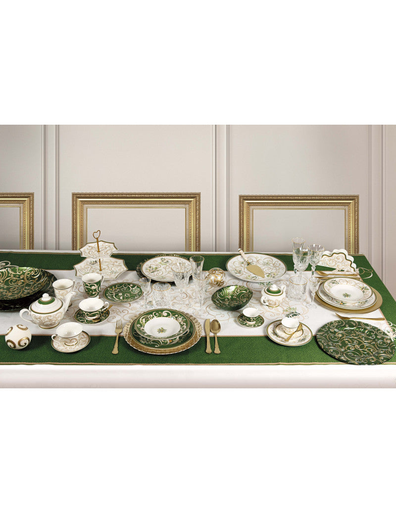 Servizio Tavola 18 Pezzi Filo D'Oro In Colori Assortiti