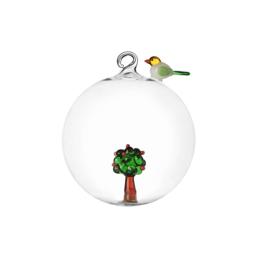 Palla Natale melo-uccellino