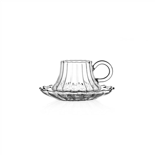 Set 6 tazzine caffè con piattino