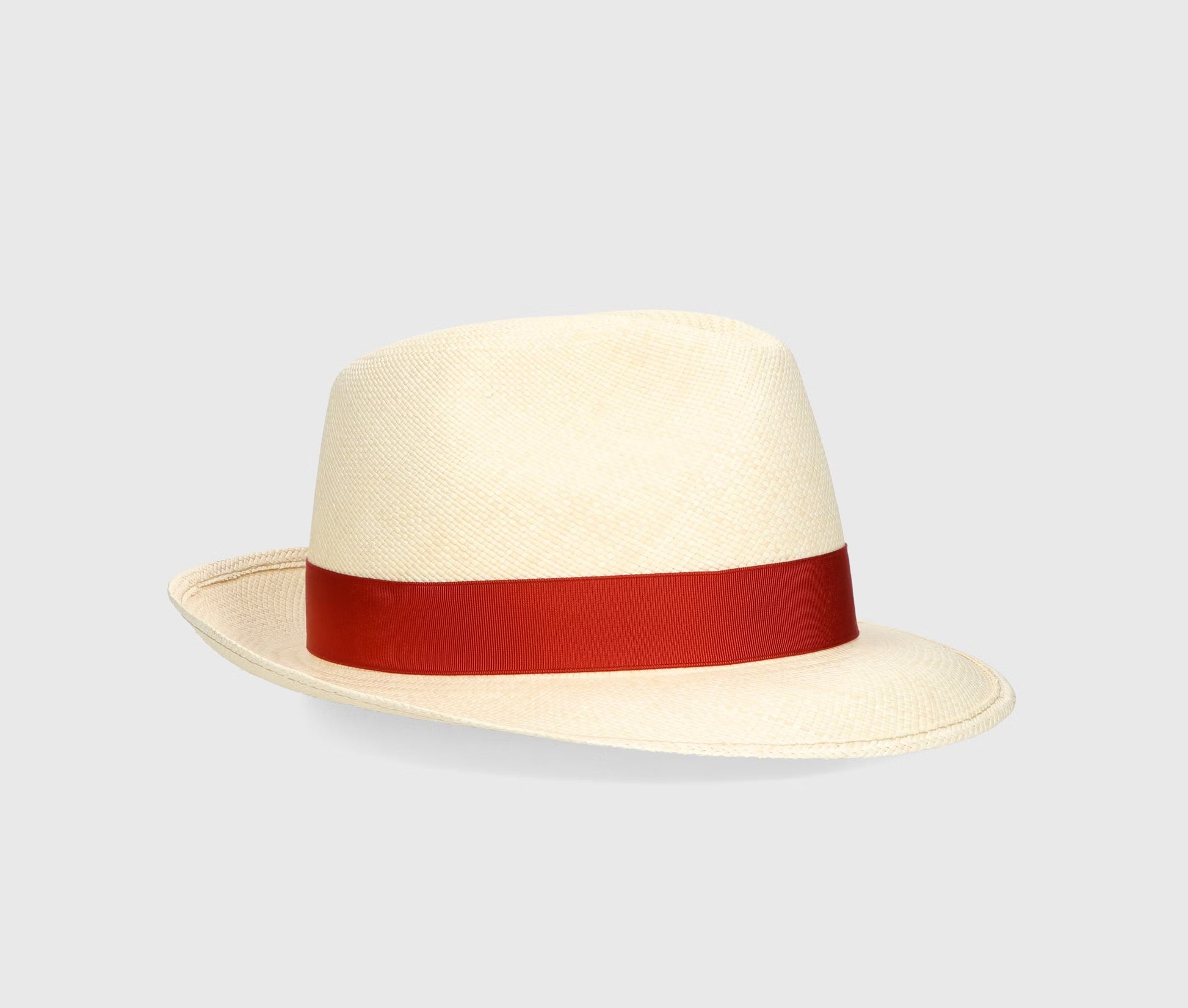 Cappello Federico Panama Quito Tesa Media Cinta Arancio 56