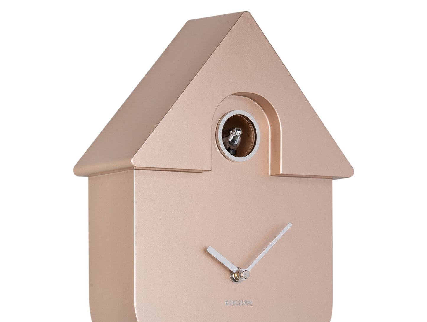 Orologio da muro Cuckoo Metallic Rosa