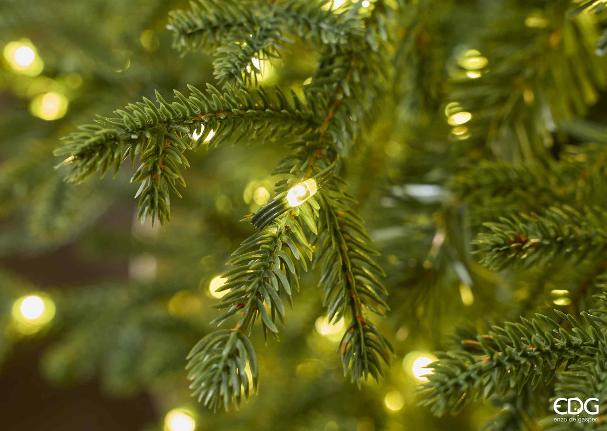 Albero di Natale Pino Lucciole EDG con 3.100 Rice LED – H 210 cm