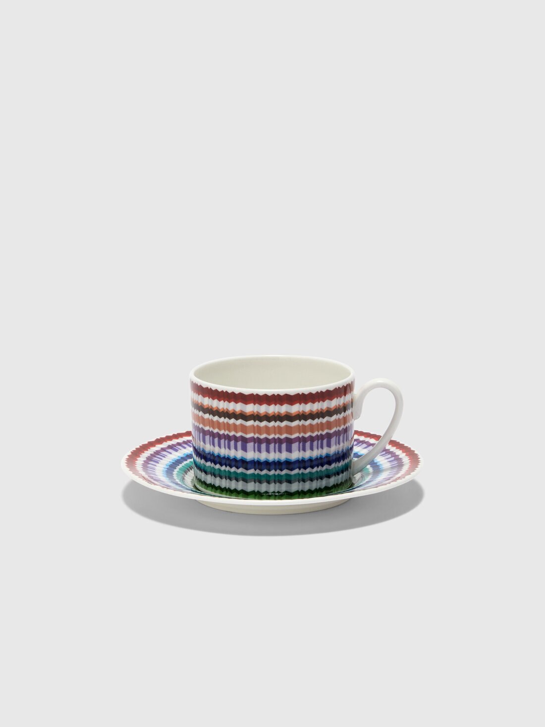 Waves Tazza Tè Set 2 Pz C/Piattino