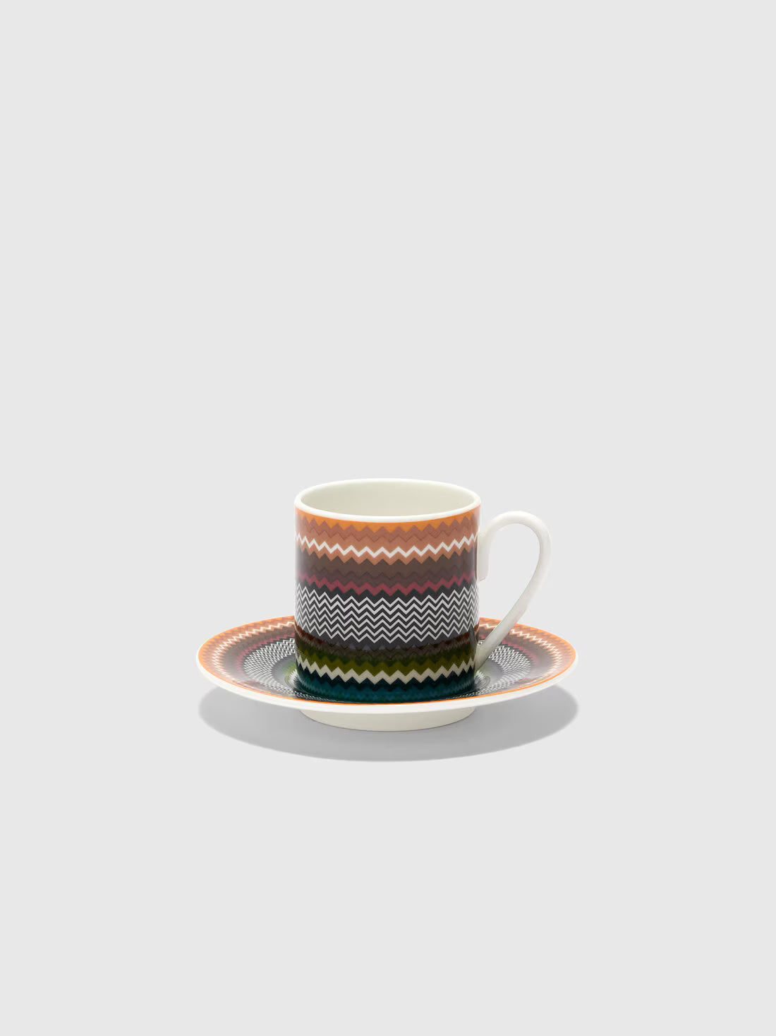 Zigzag Foliage Tazza Caffe Set 2 Pz C/Piattino