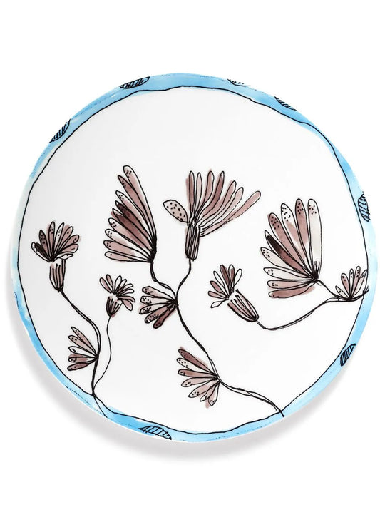 Piatto da Portata 'MIDNIGHT FLOWERS'