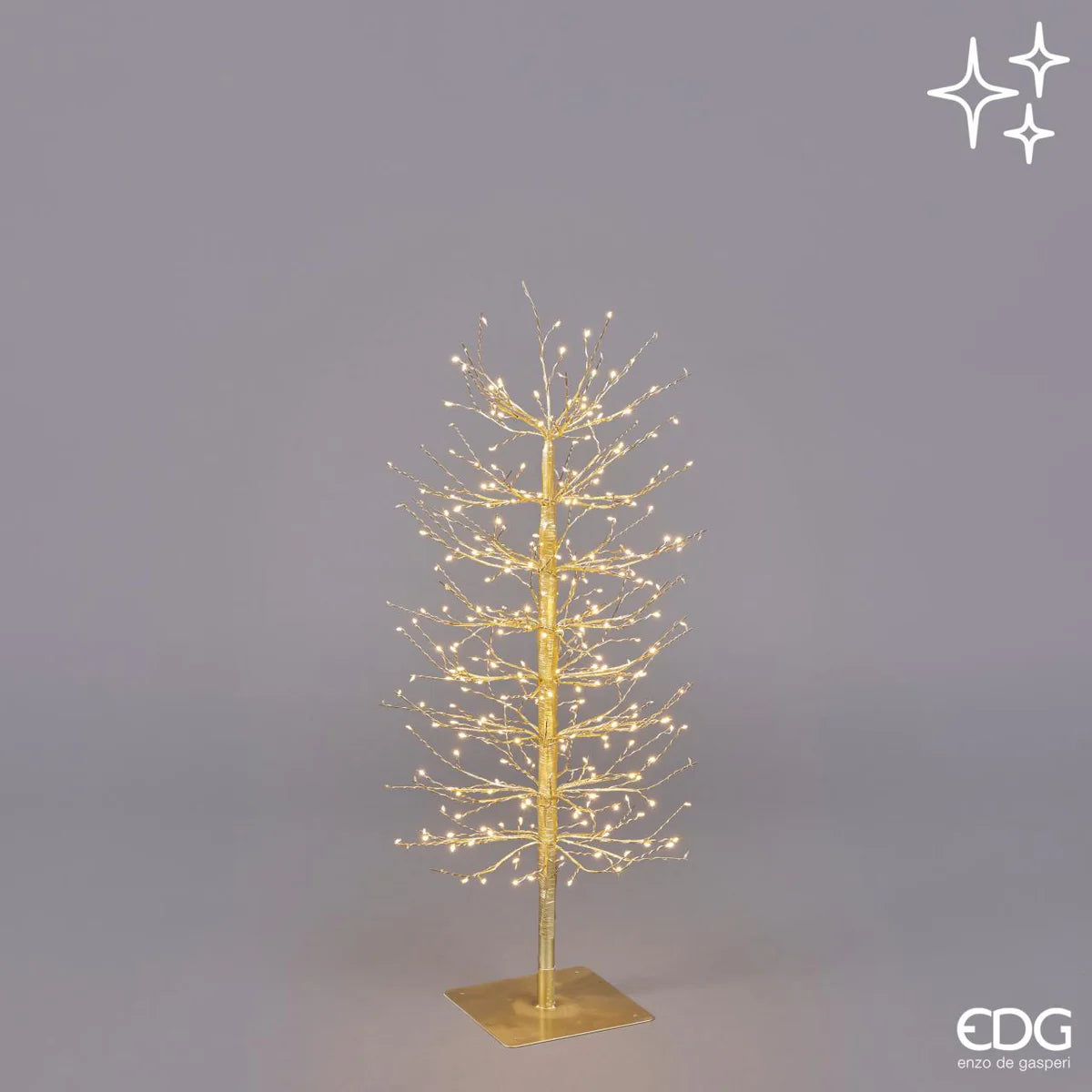 Albero Faggio con base 320 mini led H90 cm Oro