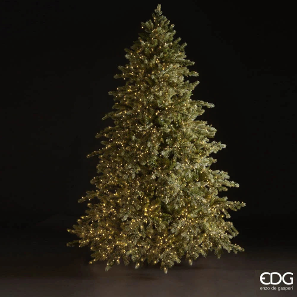 Albero di Natale Pino Argentato EDG con 4.000 MiniLED – H 210 cm