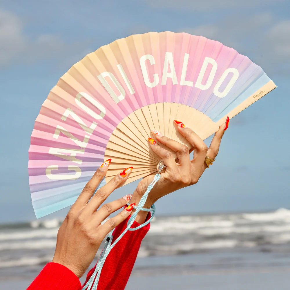 Ventaglio "Cazzo di caldo" sfumato (si illumina al buio)