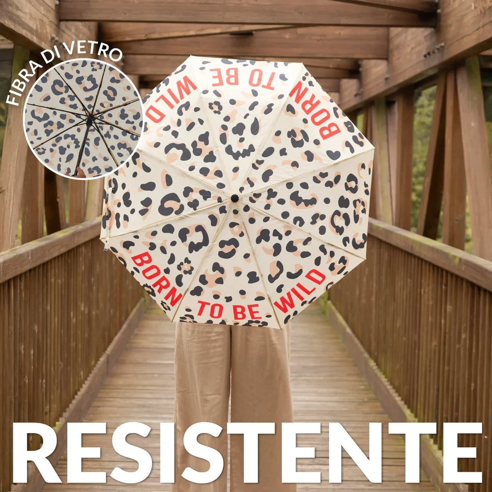 Ombrello pieghevole “Born to be wild”