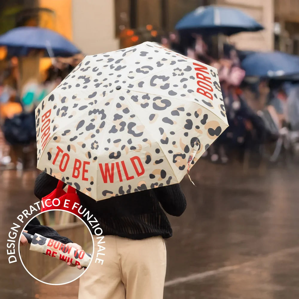 Ombrello pieghevole “Born to be wild”