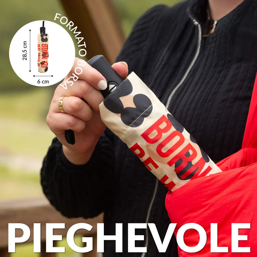 Ombrello pieghevole “Born to be wild”