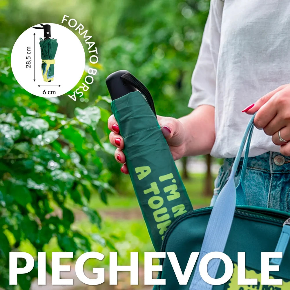 Ombrello pieghevole "I'm not a tourist"