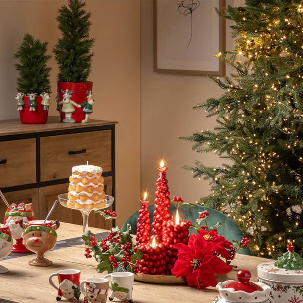 Albero di Natale Pino Argentato EDG con 5.000 MiniLED – H 240 cm