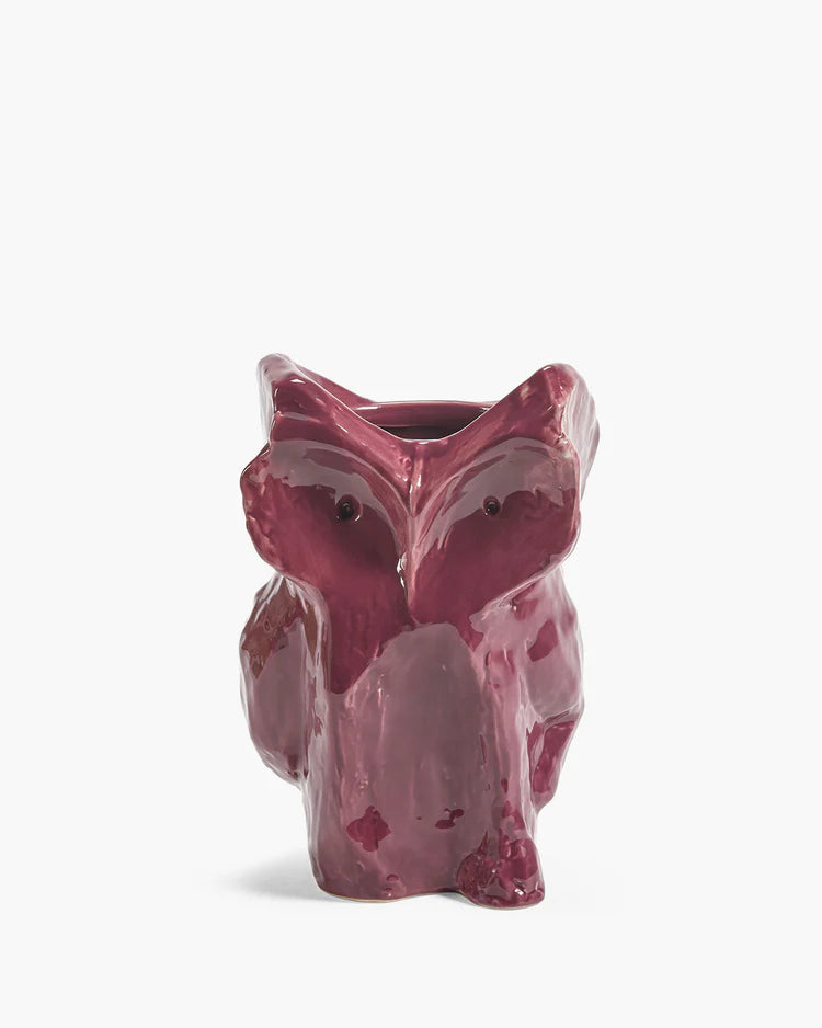 Vaso Gufo S aubergine After Midnight