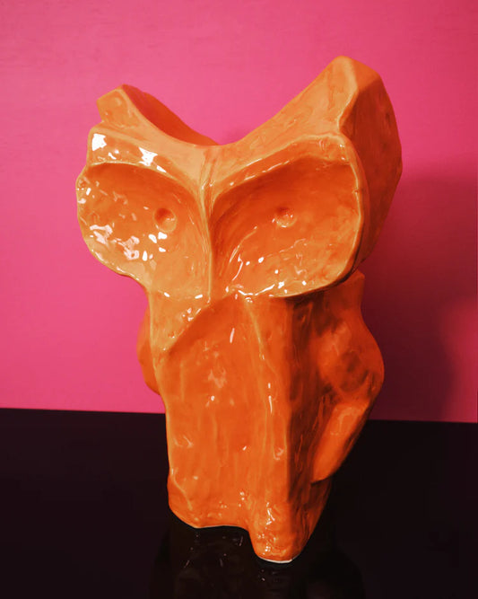 Vaso gufo L arancio After Midnight