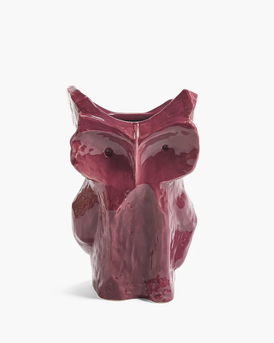 Vaso Gufo L aubergine After Midnight