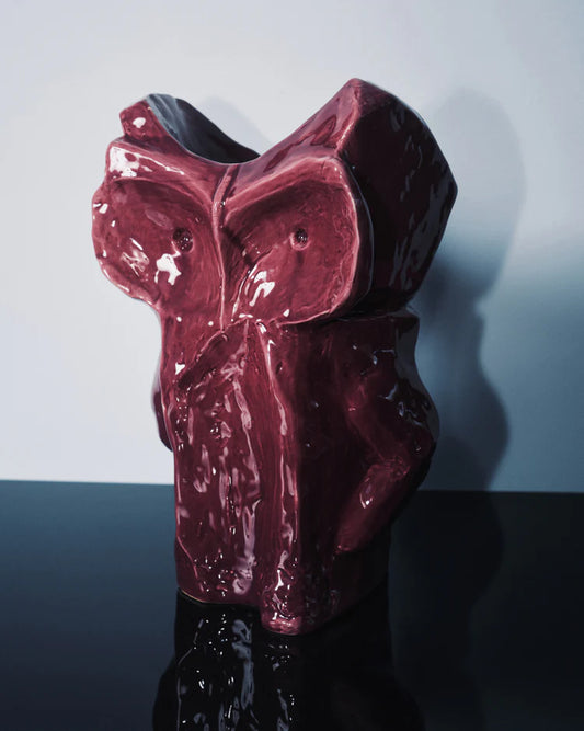 Vaso Gufo L aubergine After Midnight