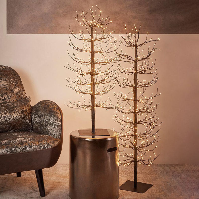 Albero Faggio con base 320 mini led H90 cm Oro