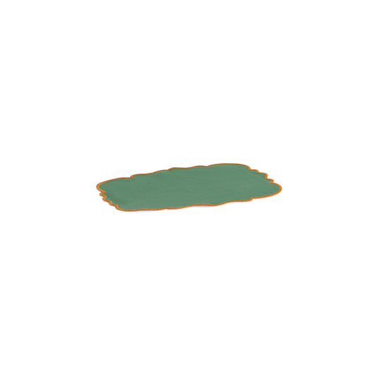 Set 2 tovagliette bordo smerlato Verde