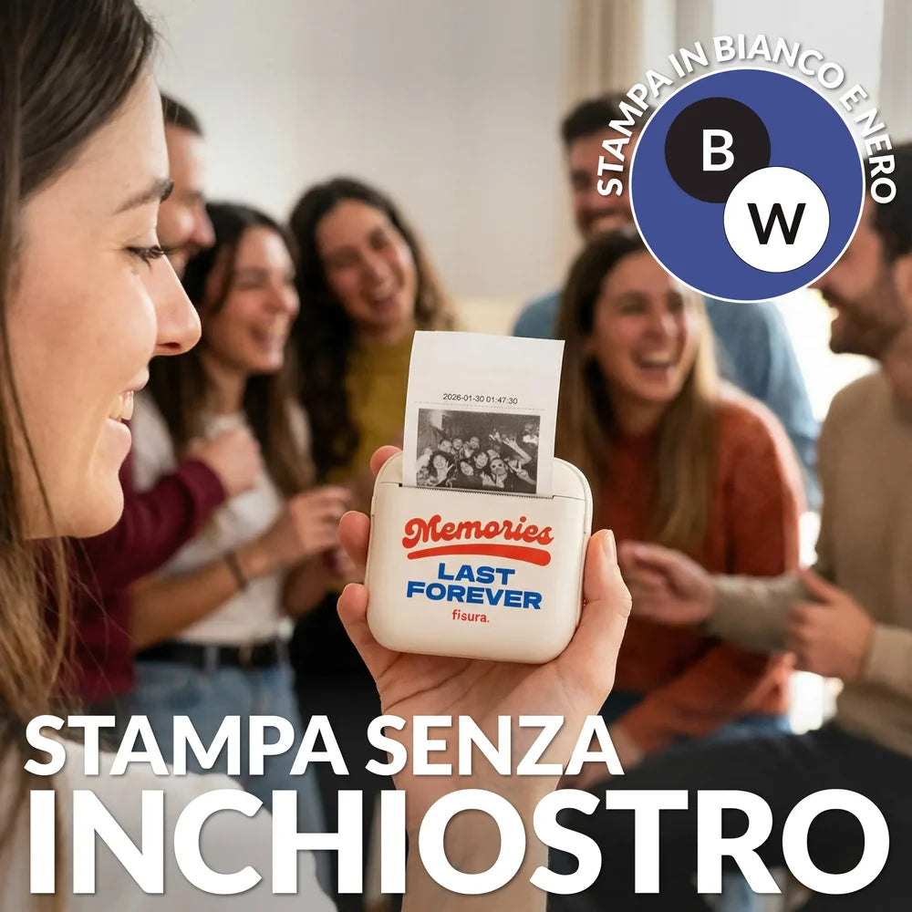 Mini stampante "Memories last forever"