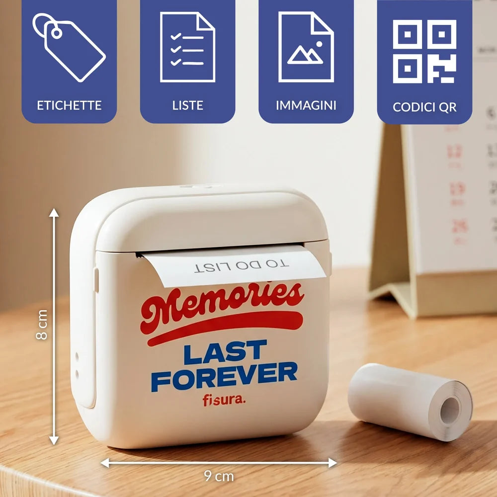Mini stampante "Memories last forever"