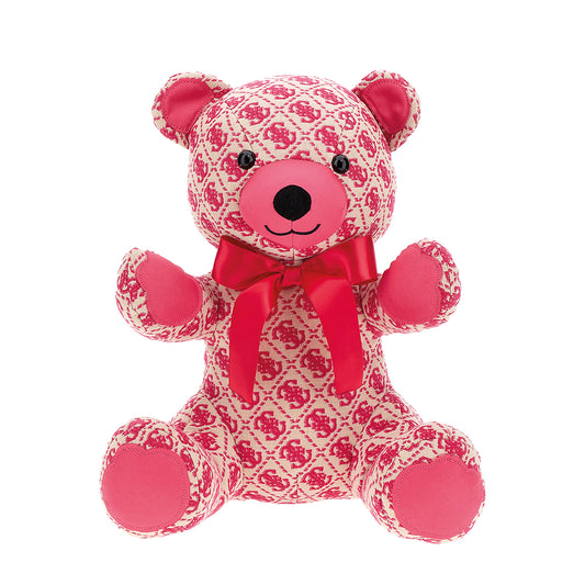 Orsetto Velluto Logo Rosa