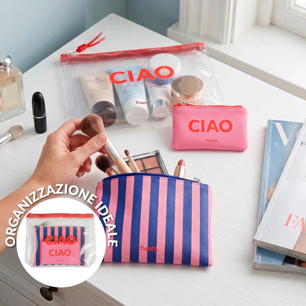 Beauty case triplo “Ciao”