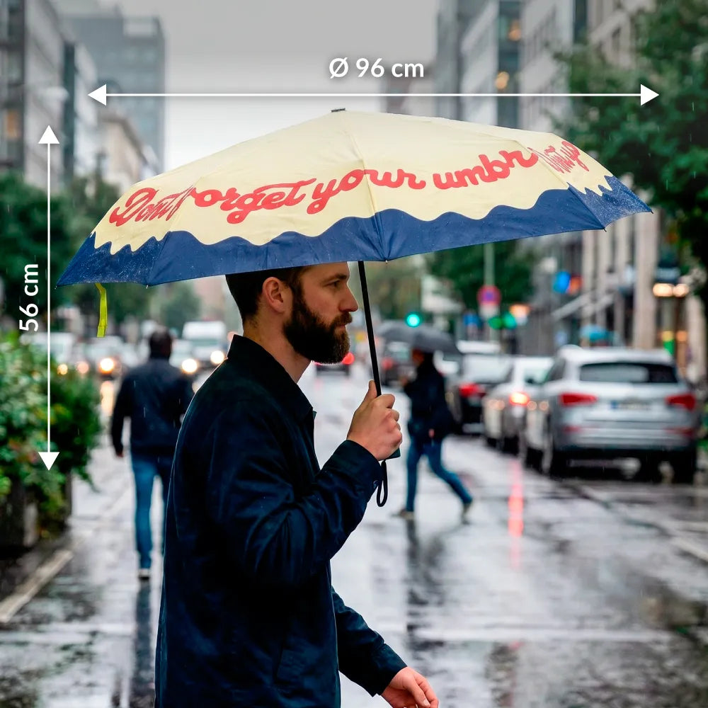 Ombrello pieghevole “Don’t forget your umbrella”