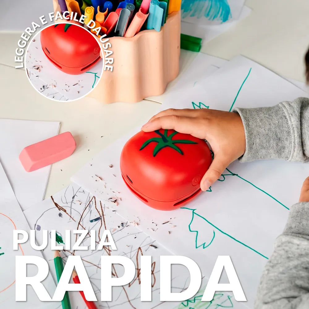 Mini aspirapolvere pomodoro