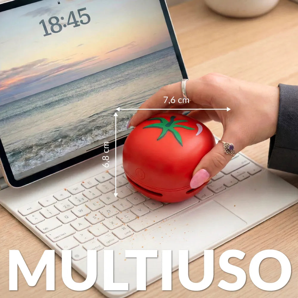 Mini aspirapolvere pomodoro