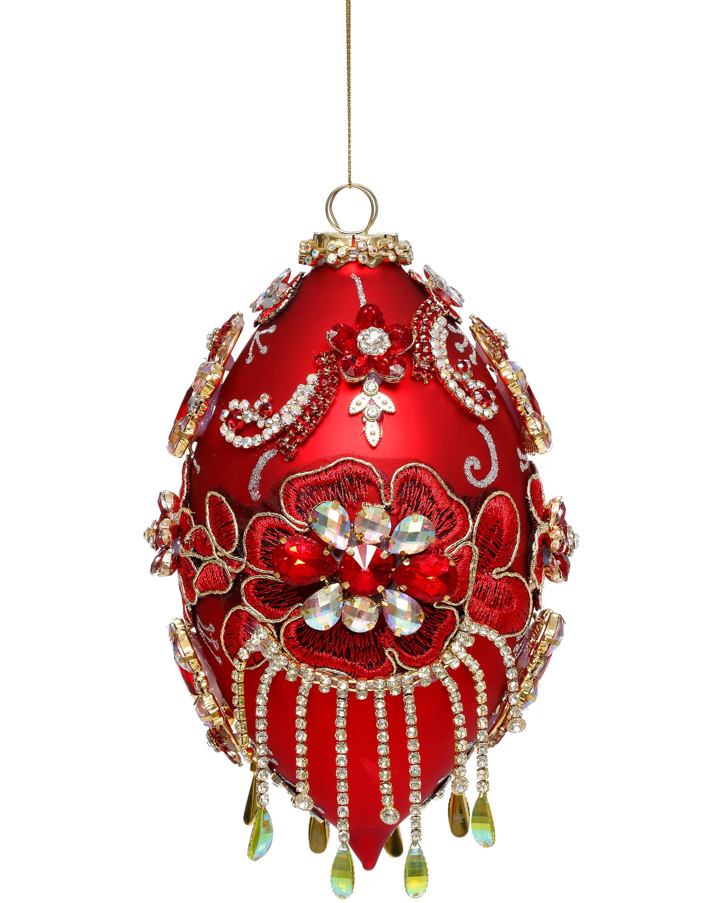Pallina Natalizia King's Jewel rossa