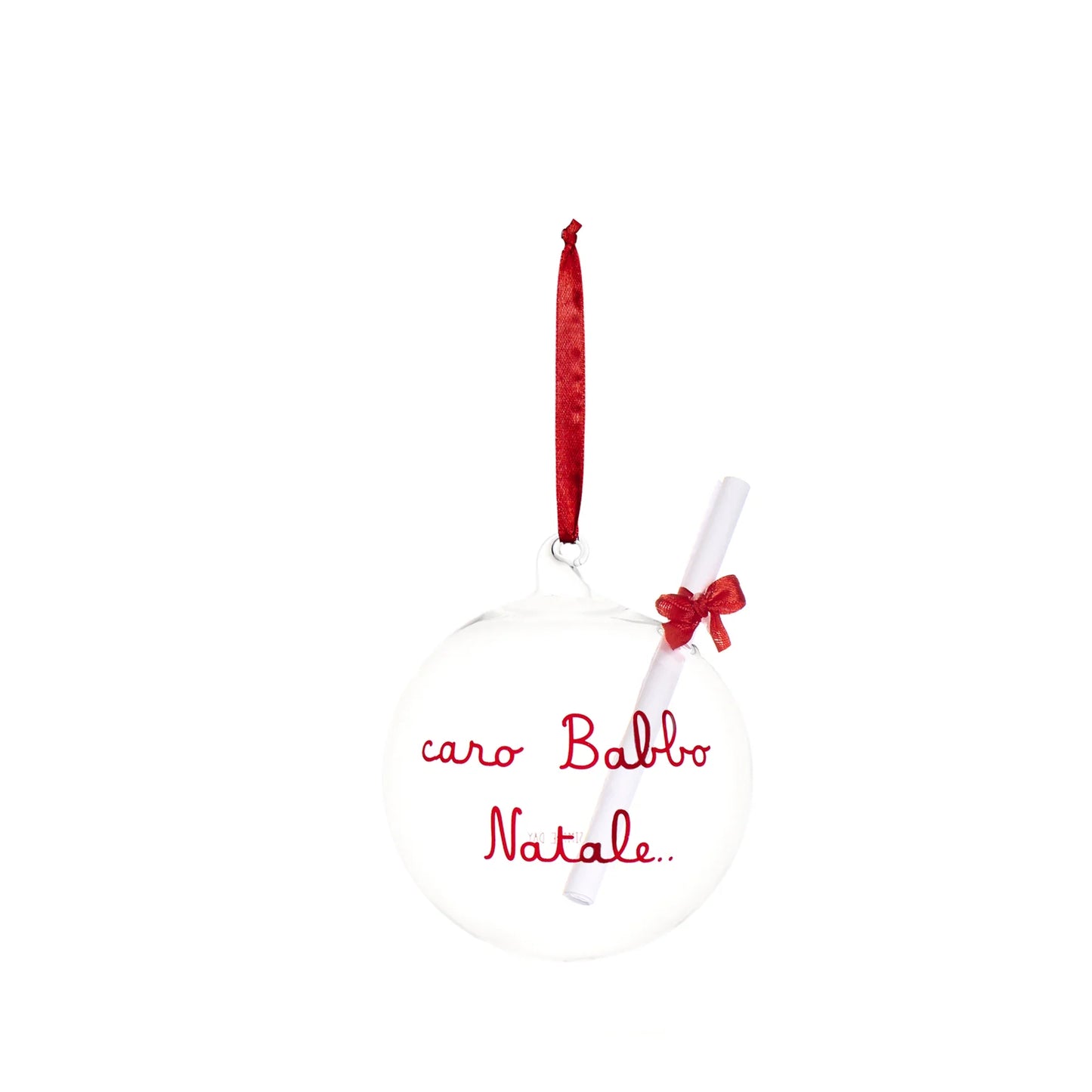 Pallina Caro Babbo Natale - 12 cm