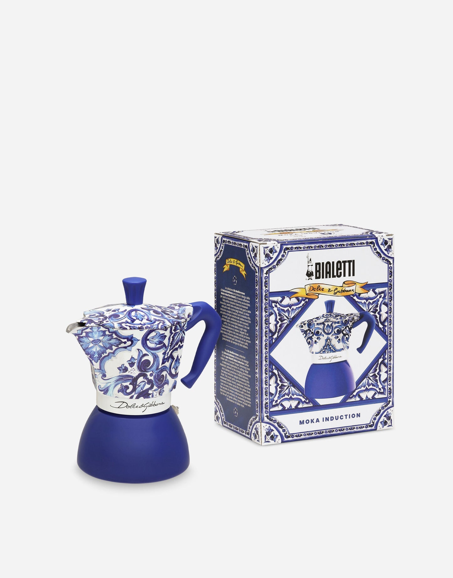 Moka Induction large BIALETTI DOLCE&GABBANA Blu