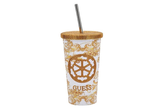 Bicchiere da Viaggio  Logo marrone e cristal