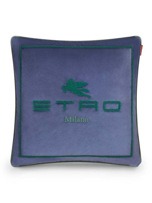 CUSCINO IN LINO MILANO BLU