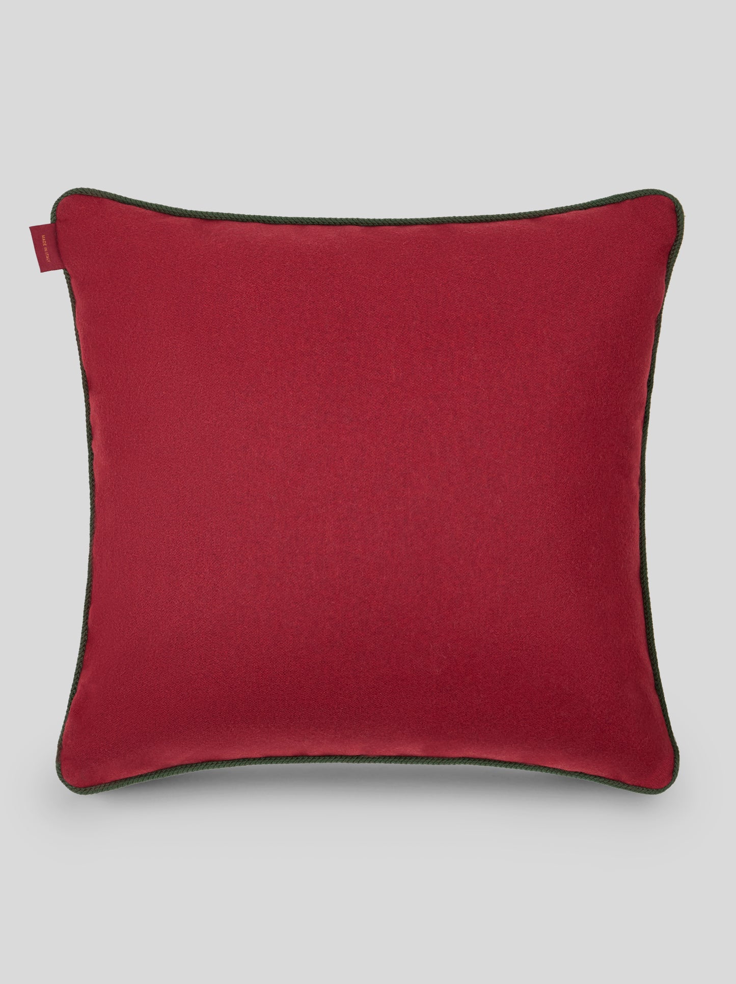 CUSCINO IN LINO MILANO ROSSO