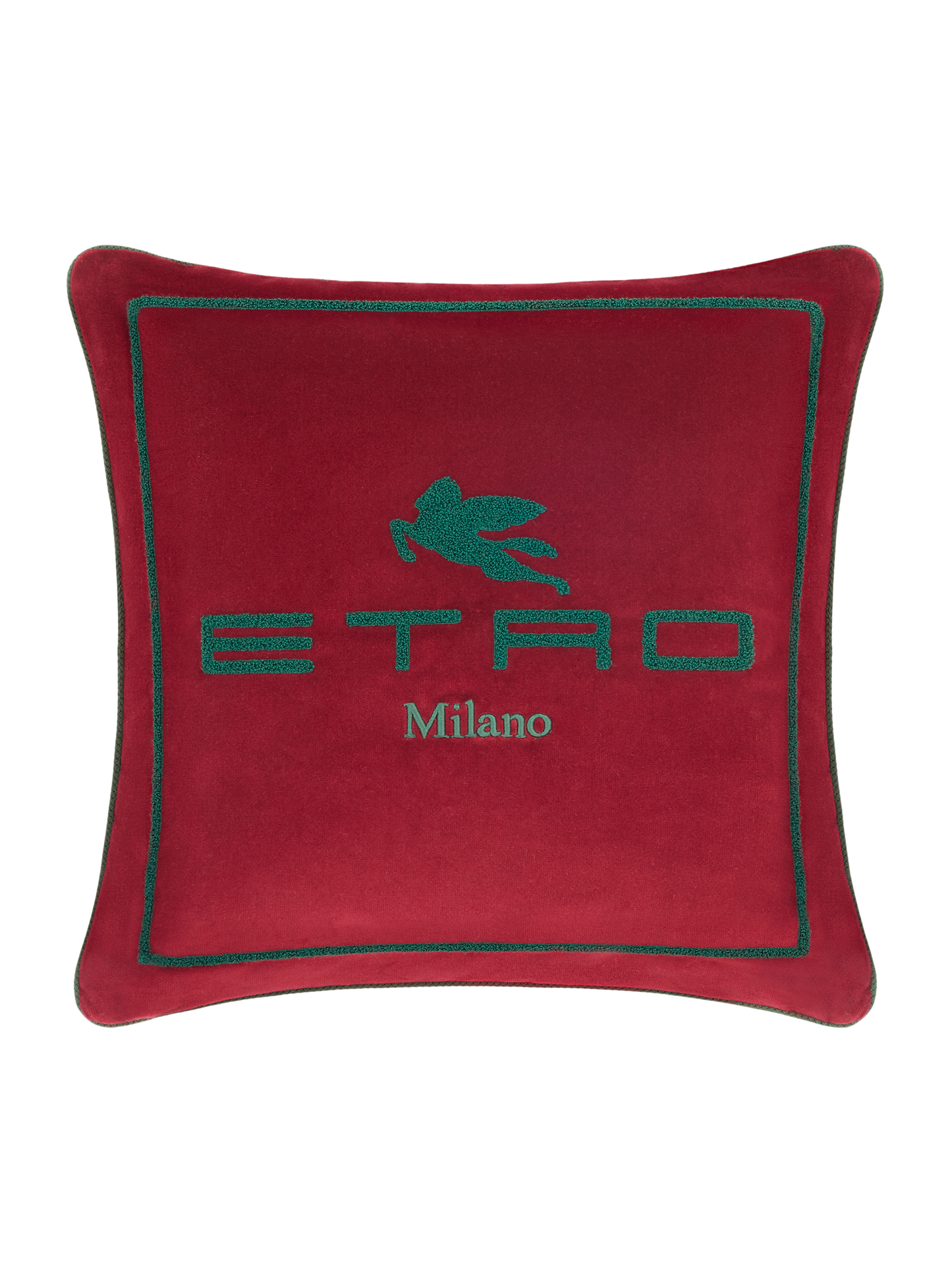CUSCINO IN LINO MILANO ROSSO