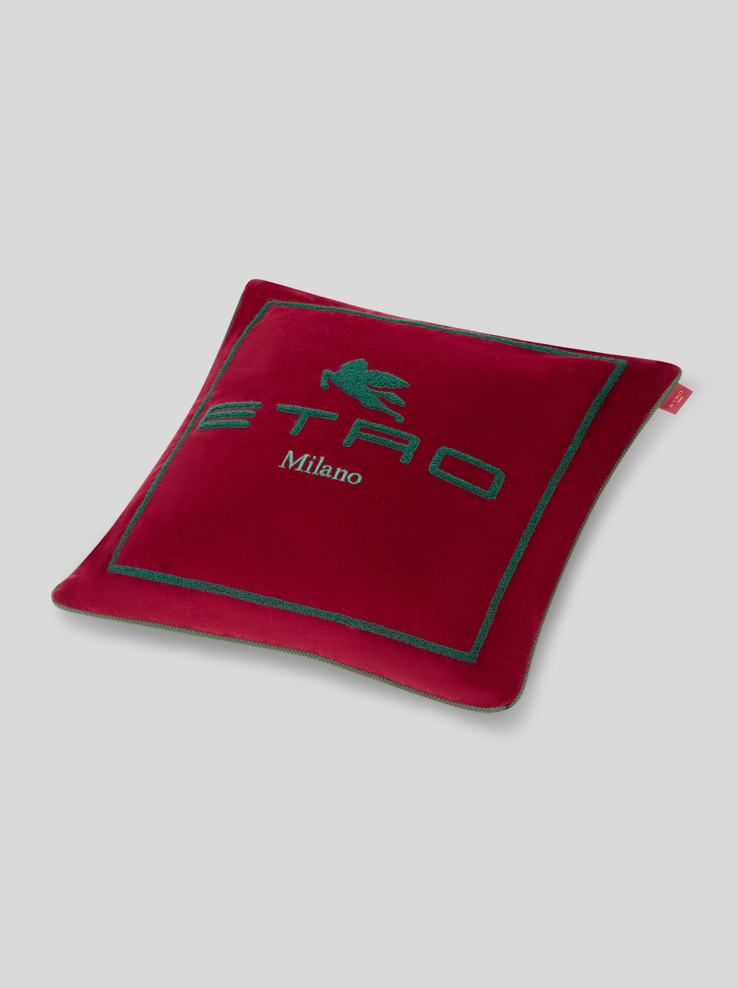CUSCINO IN LINO MILANO ROSSO