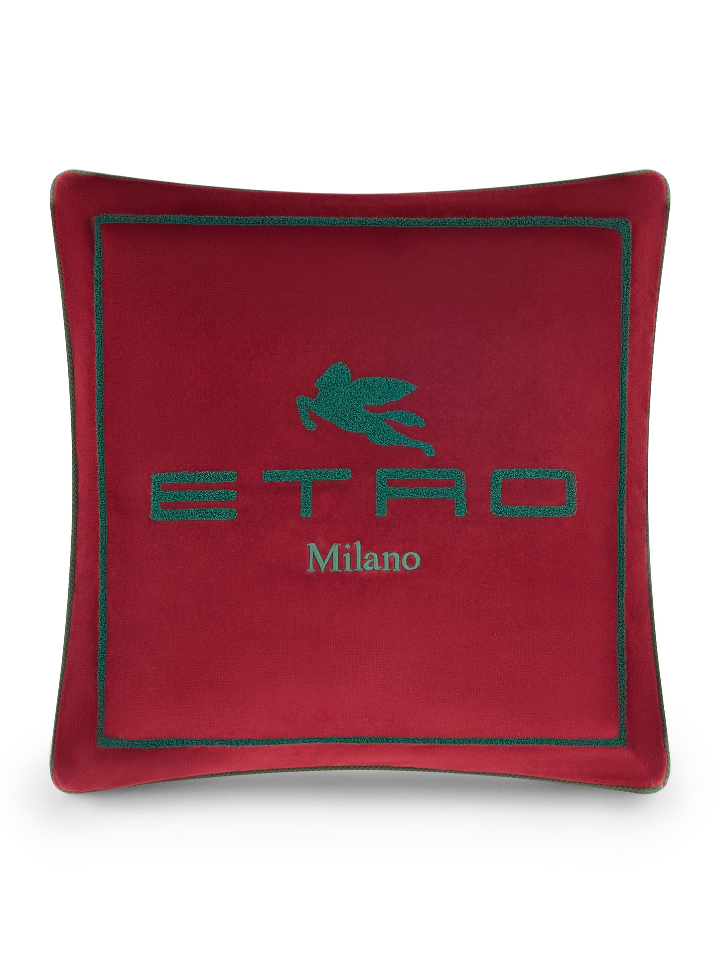 CUSCINO IN LINO MILANO ROSSO