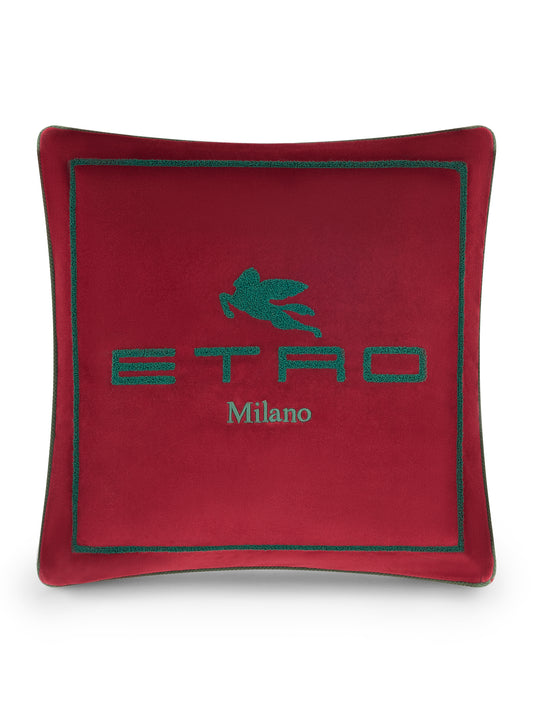 CUSCINO IN LINO MILANO ROSSO