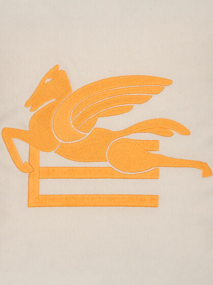 Cuscino ricamato Pegaso Arancione