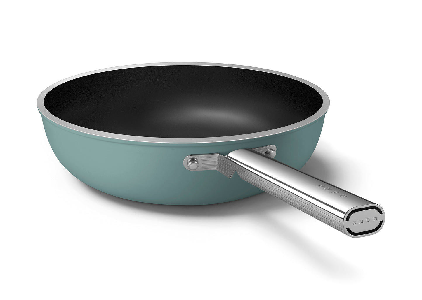 Wok antiaderente VERDE SMERALDO 30CM