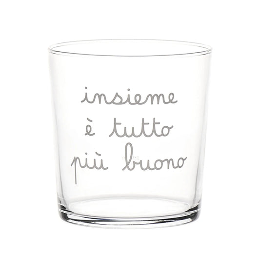 Set 6 Bicchieri acqua Insieme è tutto più buono